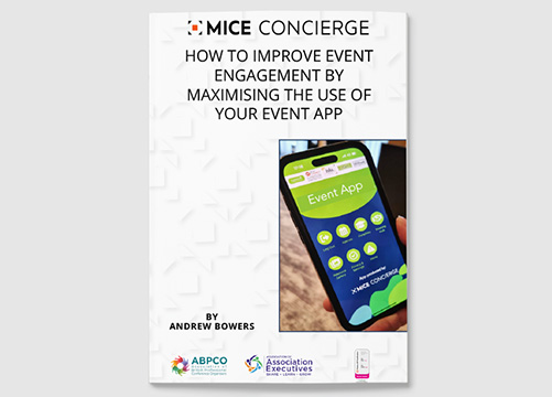 An infographic illustrating strategies to enhance event engagement using an event app for better attendee interaction.